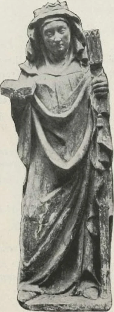 An illustration from Illustrated catalogue of the valuable collection of rare Gothic art and other artistic antique property belonging to the continental connoisseur and expert Henri S. de Souhami of Paris, acquired by him from Prince Henri de Faucigny Lucinge, Madame Lelong and other sources [electronic resource] : to be sold at unrestricted publi sale at the new American Art Galleries ... on the afternoons herein stated, 1922, leaf 42