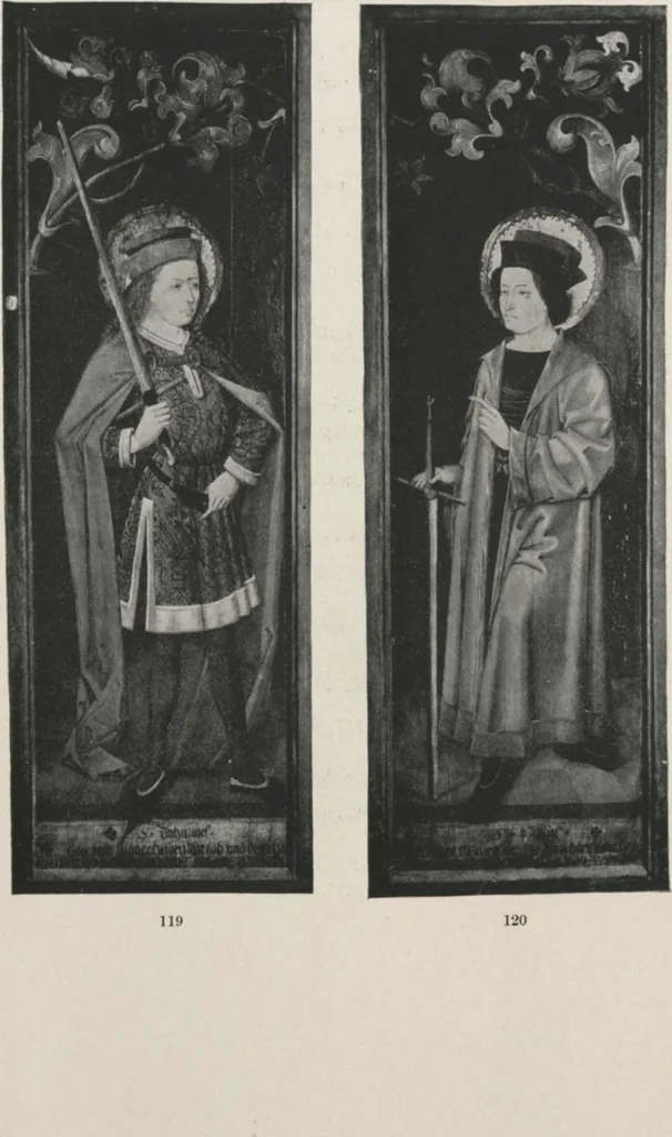 An illustration from Illustrated catalogue of the valuable collection of rare Gothic art and other artistic antique property belonging to the continental connoisseur and expert Henri S. de Souhami of Paris, acquired by him from Prince Henri de Faucigny Lucinge, Madame Lelong and other sources [electronic resource] : to be sold at unrestricted publi sale at the new American Art Galleries ... on the afternoons herein stated, 1922, leaf 70