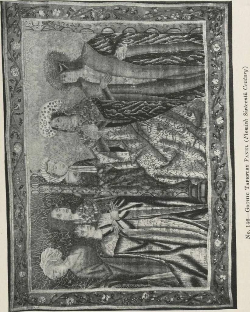 An illustration from Illustrated catalogue of the valuable collection of rare Gothic art and other artistic antique property belonging to the continental connoisseur and expert Henri S. de Souhami of Paris, acquired by him from Prince Henri de Faucigny Lucinge, Madame Lelong and other sources [electronic resource] : to be sold at unrestricted publi sale at the new American Art Galleries ... on the afternoons herein stated, 1922, leaf 82