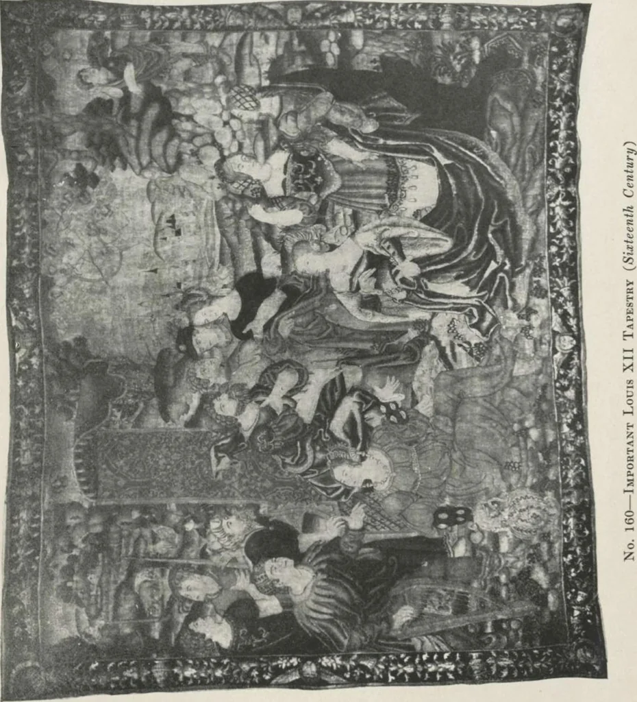 An illustration from Illustrated catalogue of the valuable collection of rare Gothic art and other artistic antique property belonging to the continental connoisseur and expert Henri S. de Souhami of Paris, acquired by him from Prince Henri de Faucigny Lucinge, Madame Lelong and other sources [electronic resource] : to be sold at unrestricted publi sale at the new American Art Galleries ... on the afternoons herein stated, 1922, leaf 94