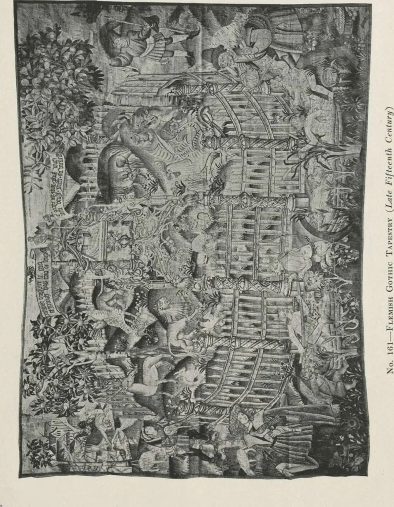 An illustration from Illustrated catalogue of the valuable collection of rare Gothic art and other artistic antique property belonging to the continental connoisseur and expert Henri S. de Souhami of Paris, acquired by him from Prince Henri de Faucigny Lucinge, Madame Lelong and other sources [electronic resource] : to be sold at unrestricted publi sale at the new American Art Galleries ... on the afternoons herein stated, 1922, leaf 96
