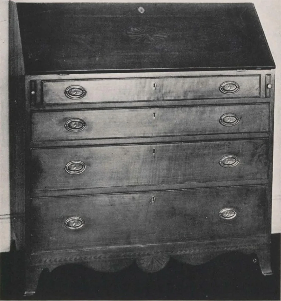 An illustration from Illustrated announcement of the sale by auction of the Jacob Paxson Temple collection of early American furniture and objects of art ... [electronic resource], 1922, leaf 190