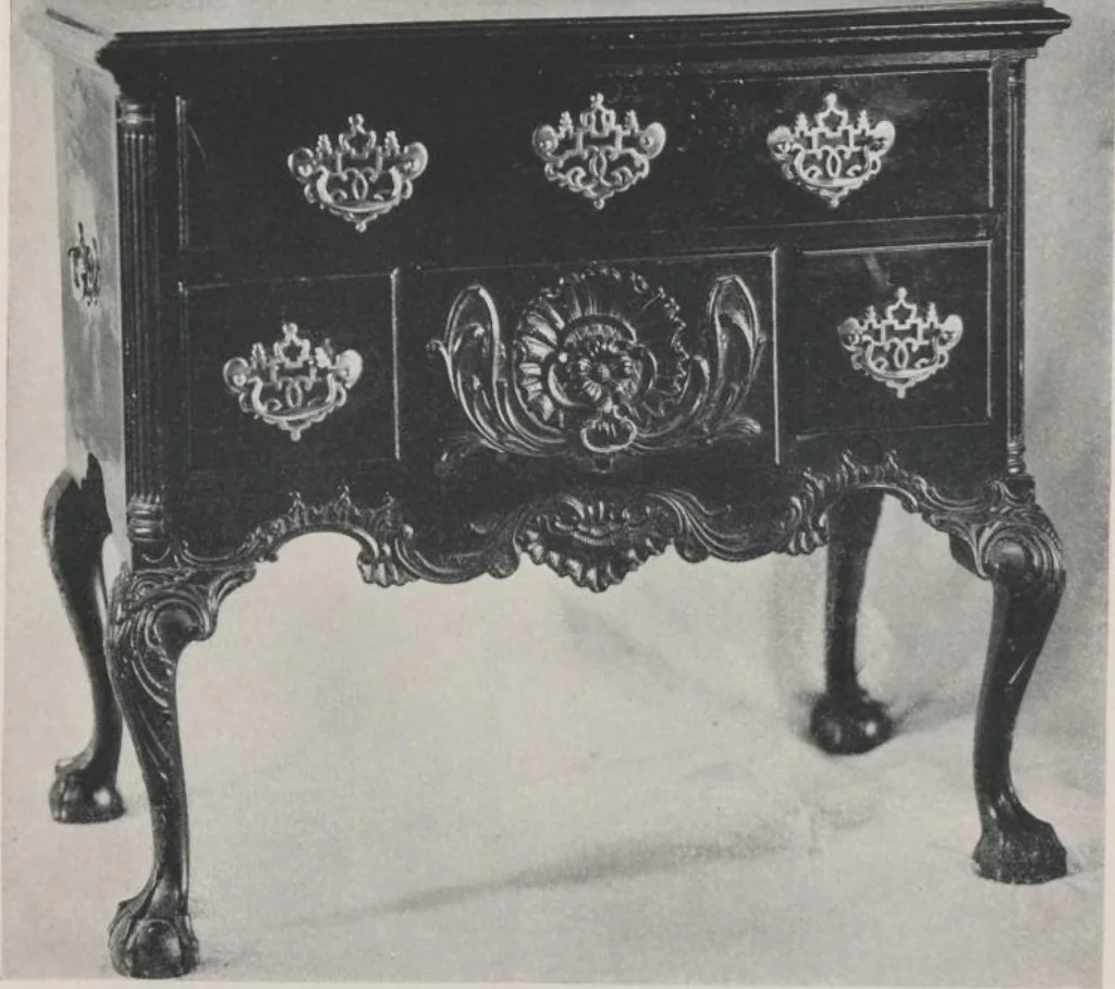 An illustration from Illustrated announcement of the sale by auction of the Jacob Paxson Temple collection of early American furniture and objects of art ... [electronic resource], 1922, leaf 238