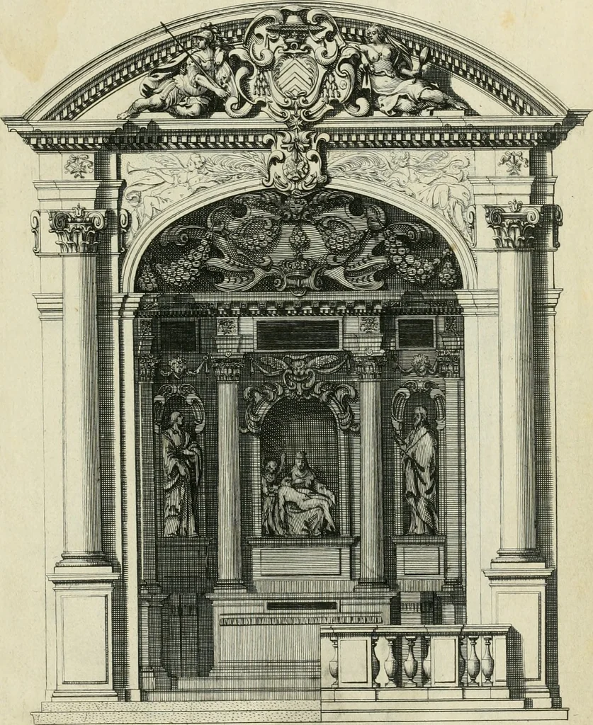 An illustration from Liure d'architecture d'autels et de cheminees, 1633, leaf 16