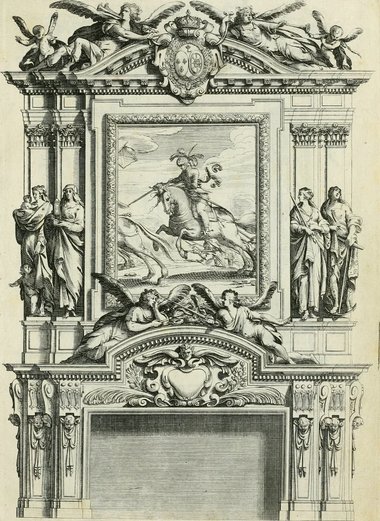 An illustration from Liure d'architecture d'autels et de cheminees, 1633, leaf 28