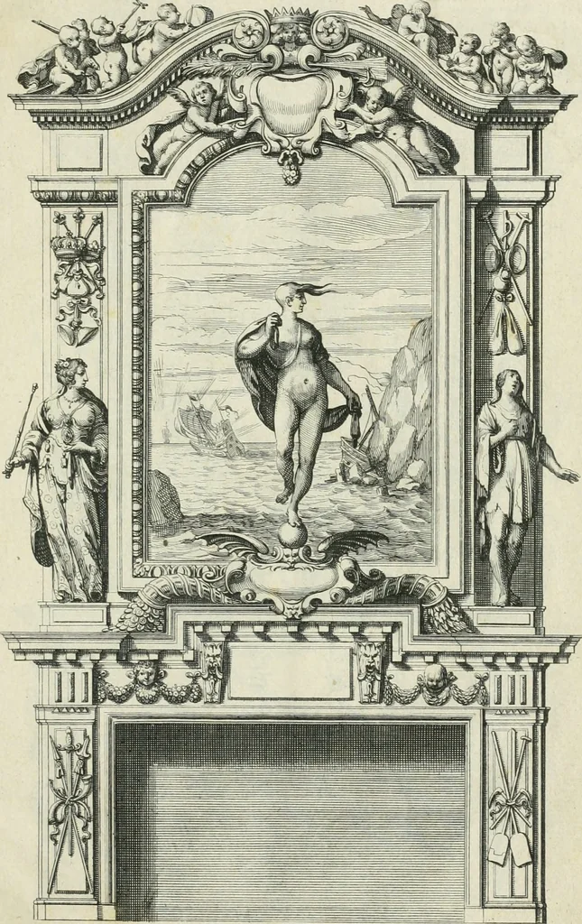 An illustration from Liure d'architecture d'autels et de cheminees, 1633, leaf 30