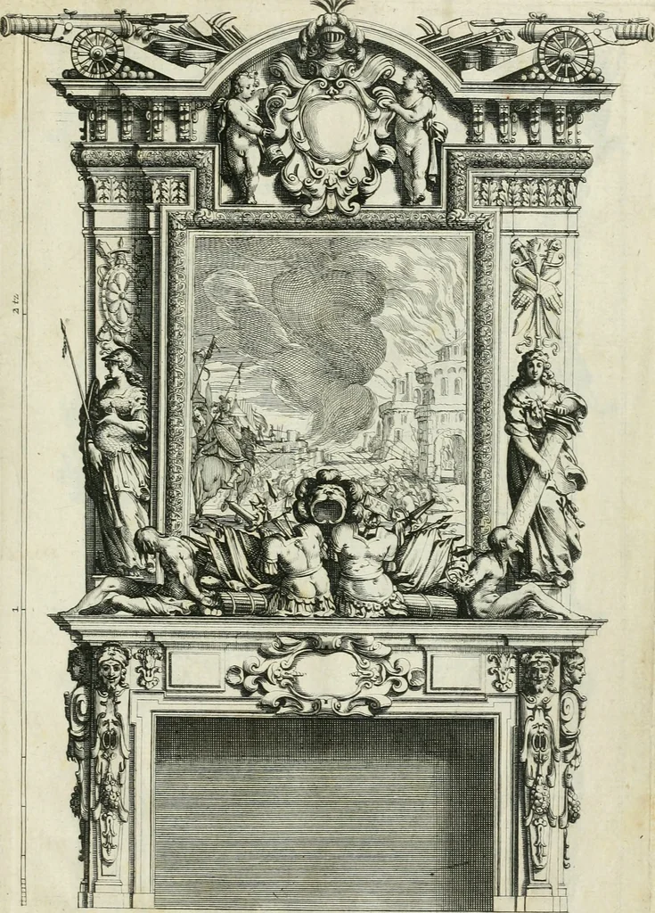 An illustration from Liure d'architecture d'autels et de cheminees, 1633, leaf 32