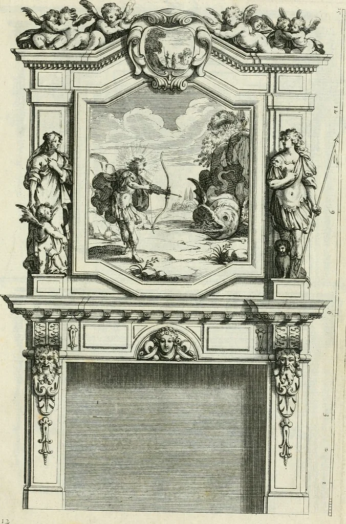 An illustration from Liure d'architecture d'autels et de cheminees, 1633, leaf 38