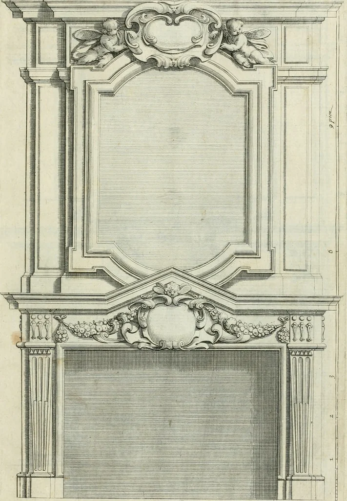 An illustration from Liure d'architecture d'autels et de cheminees, 1633, leaf 46