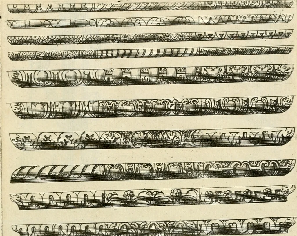 An illustration from Liure nouueau de l'art d'architecture : des cinq ordres et de plusieurs recueils de cette science, comme amphitheatres, plans, élevations, perspectiue et autres, desseignez correctement d'apres Vitruue, Scamossi, Palladio, Vignole et de Lorme, 1650, leaf 52