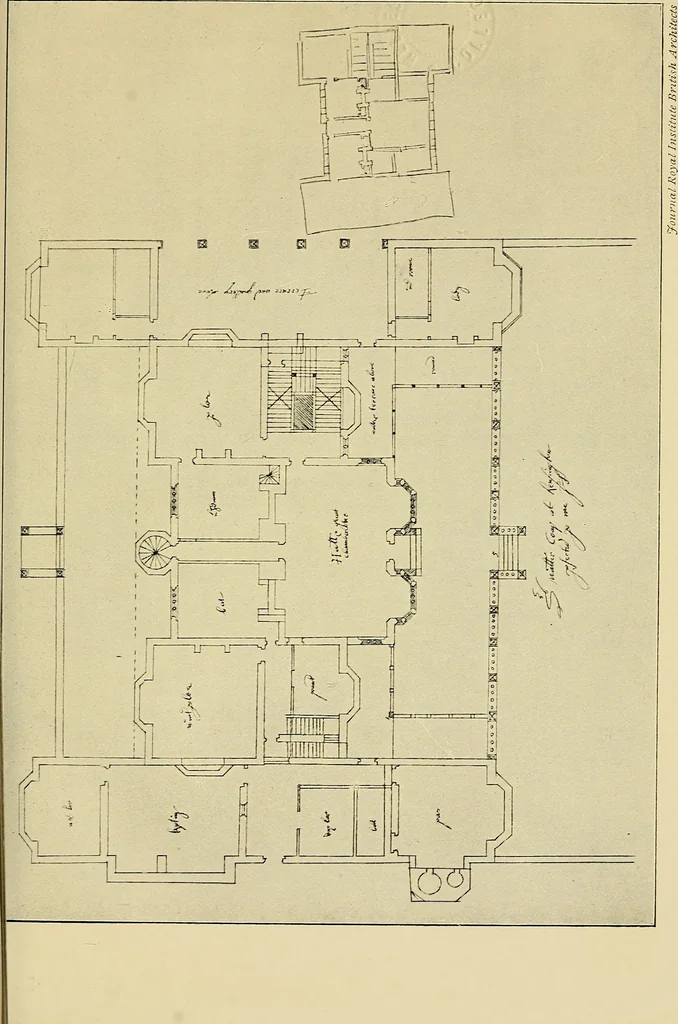 An illustration from The lives of the British architects from William of Wykeham to Sir William Chambers, 1909, leaf 64