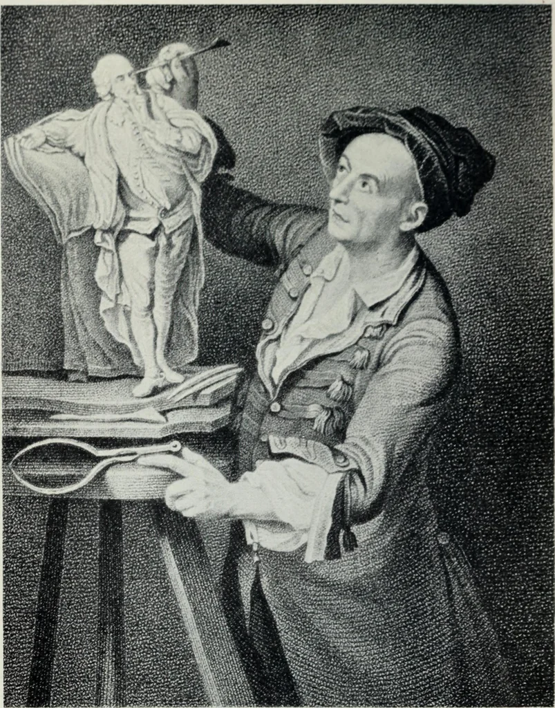 An illustration from The lives of the British sculptors, and those who have worked in England from the earliest days to Sir Francis Chantrey, 1911, leaf 157