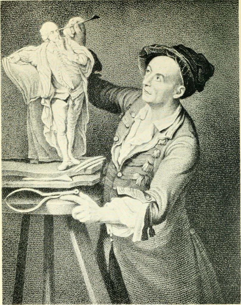 An illustration from The lives of the British sculptors, and those who have worked in England from the earliest days to Sir Francis Chantrey, 1911, leaf 157