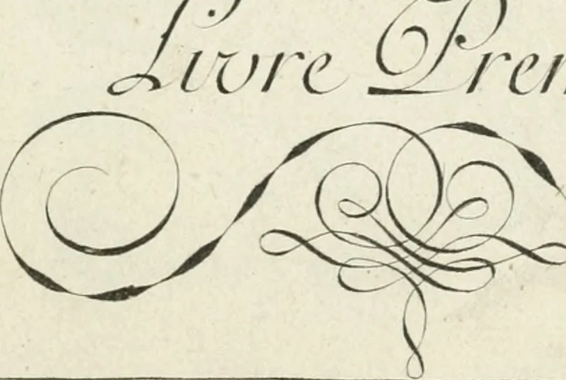 An illustration from Livre curieux et utile pour les sçavans et artistes : composé de trois alphabets de chiffres simples, doubles & triples, fleuronnez et au premier trait : accompagné d'un tres grand nombre de devises, emblêmes, médailles et autres figures hieroglyfiques : ensemble de plusieurs supports et cimiers pour les ornemens des armes : avec une table tres ample par le moyen de laquelle on trouvera facilement tous les noms imaginables, 1685, leaf 10
