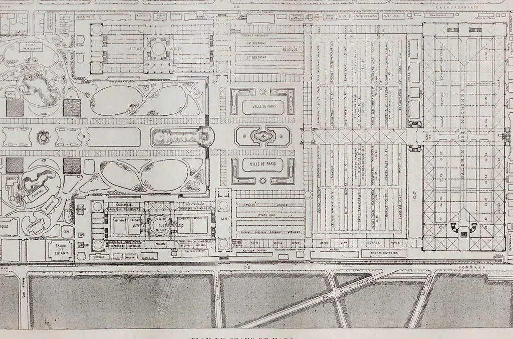 An illustration from Livre d'or de l'Exposition, 1889, leaf 121