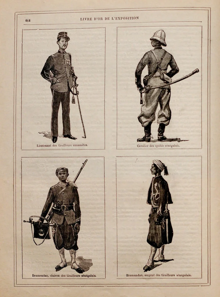 An illustration from Livre d'or de l'Exposition, 1889, leaf 210