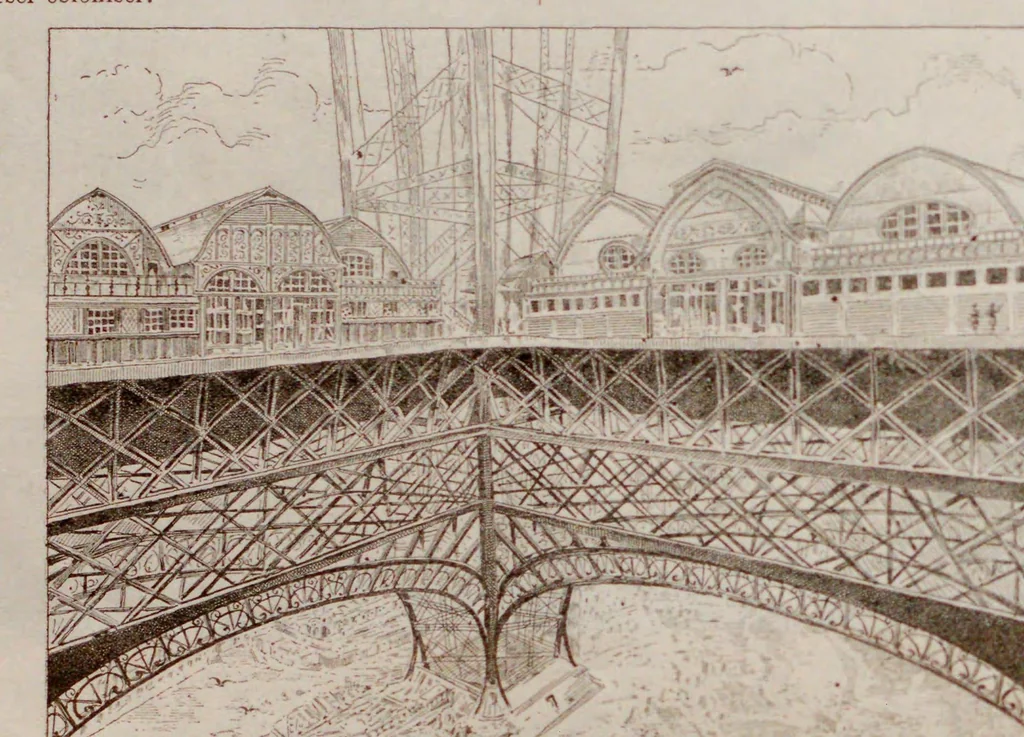 An illustration from Livre d'or de l'Exposition, 1889, leaf 232