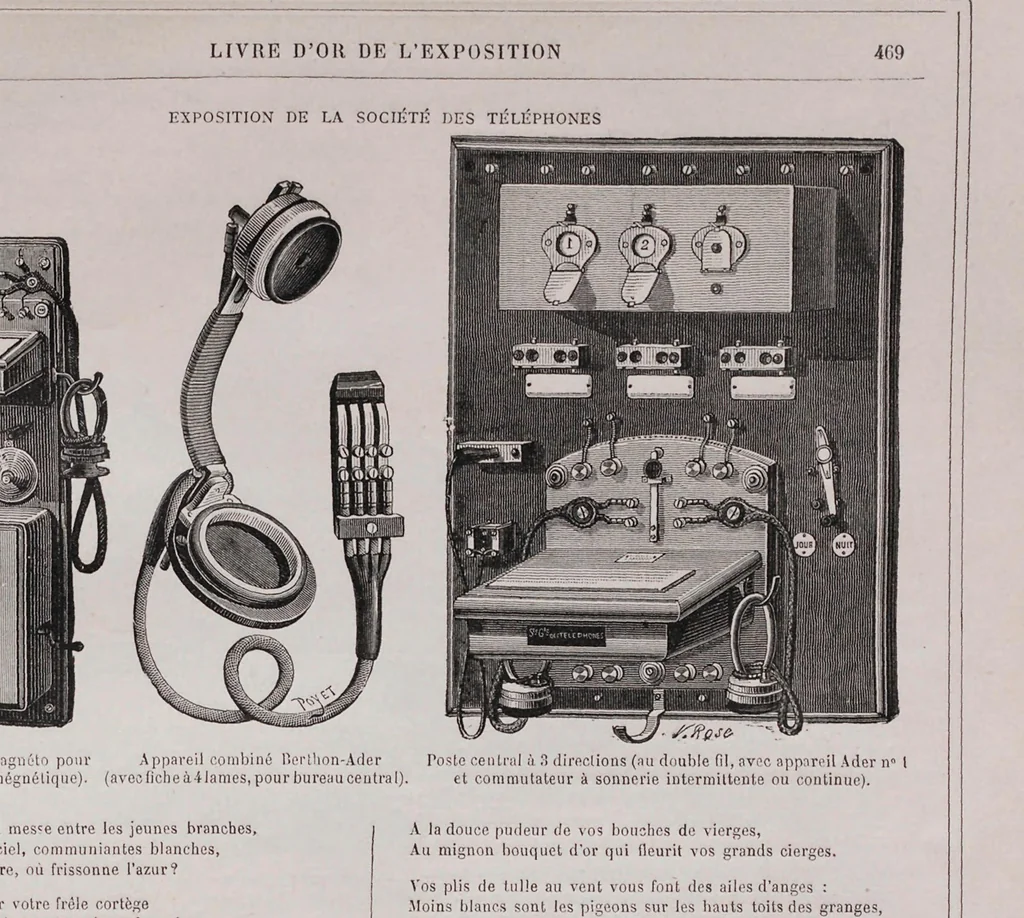 An illustration from Livre d'or de l'Exposition, 1889, leaf 97