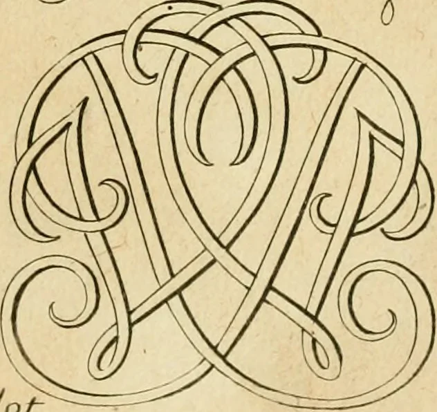 An illustration from Livre de chiffres a double traits, ou l'on trouve les noms & surnoms. : Vtile aux peintres, sculpteurs, graveurs et autres. Dedia Monseigneur le Dauphin, 1685, leaf 124