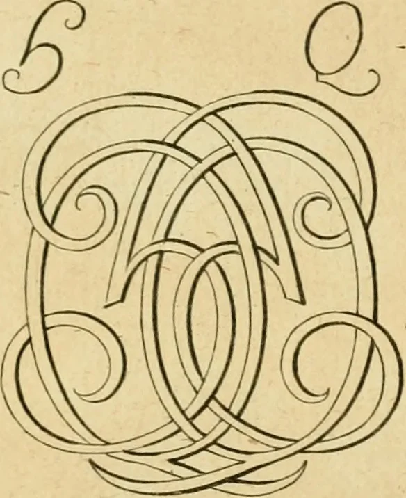 An illustration from Livre de chiffres a double traits, ou l'on trouve les noms & surnoms. : Vtile aux peintres, sculpteurs, graveurs et autres. Dedia Monseigneur le Dauphin, 1685, leaf 98