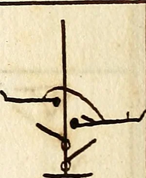 An illustration from Livre de danse : manuscript, 1700, leaf 13