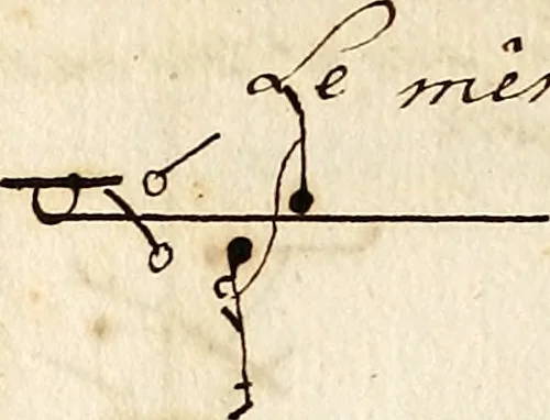 An illustration from Livre de danse : manuscript, 1700, leaf 17