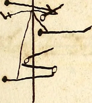 An illustration from Livre de danse : manuscript, 1700, leaf 24