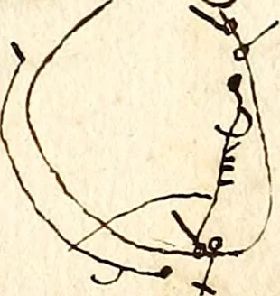 An illustration from Livre de danse : manuscript, 1700, leaf 42