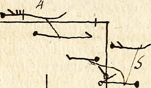 An illustration from Livre de danse : manuscript, 1700, leaf 49