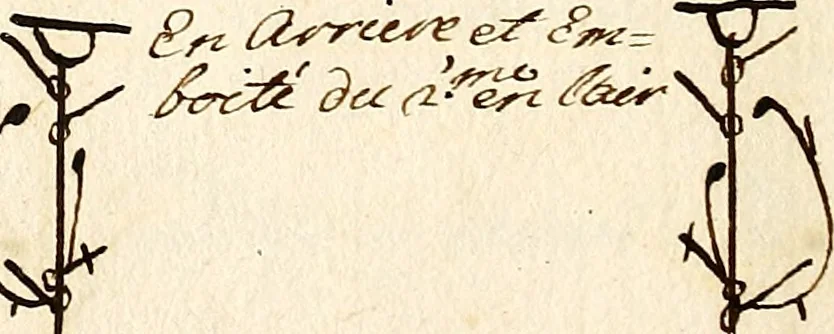 An illustration from Livre de danse : manuscript, 1700, leaf 7