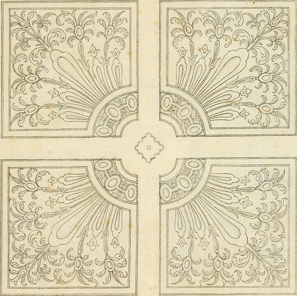 An illustration from Livre de differants desseings de parterres, 1630, leaf 10
