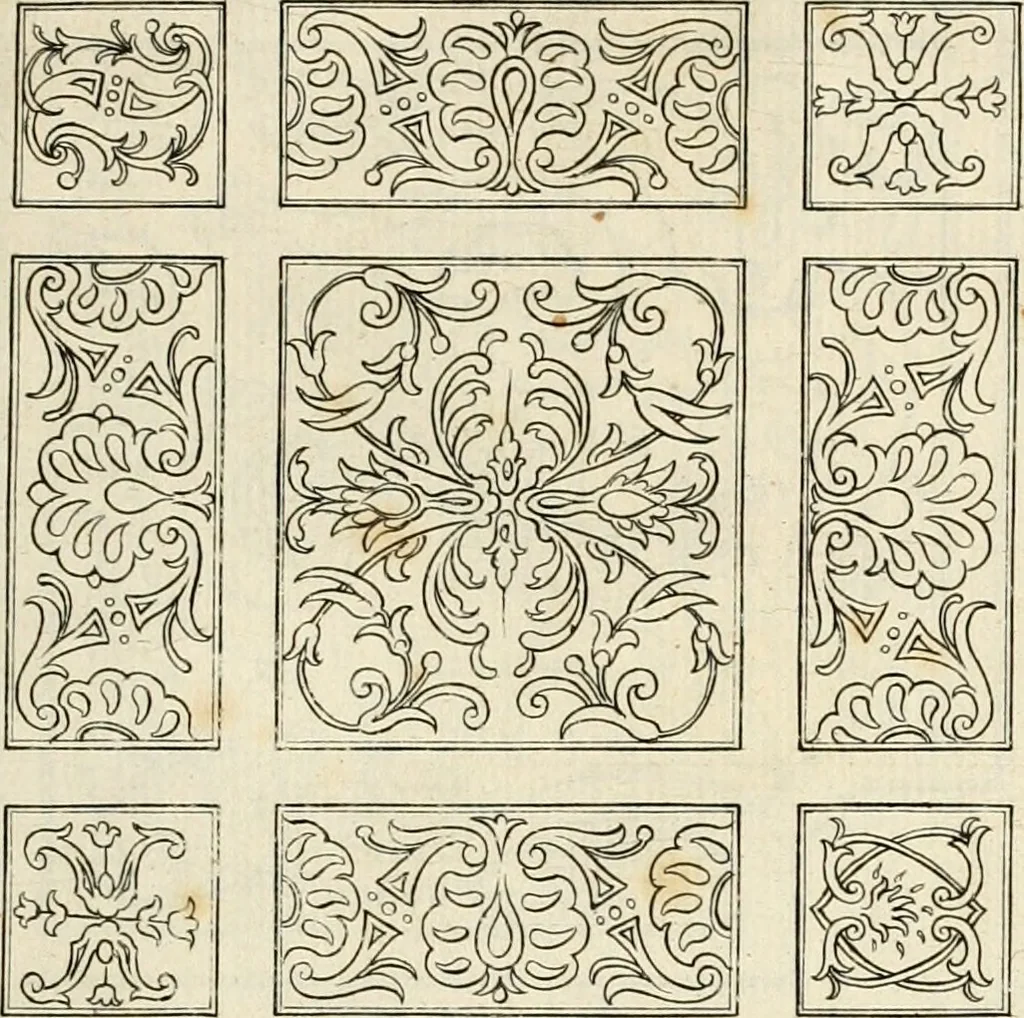 An illustration from Livre de differants desseings de parterres, 1630, leaf 24