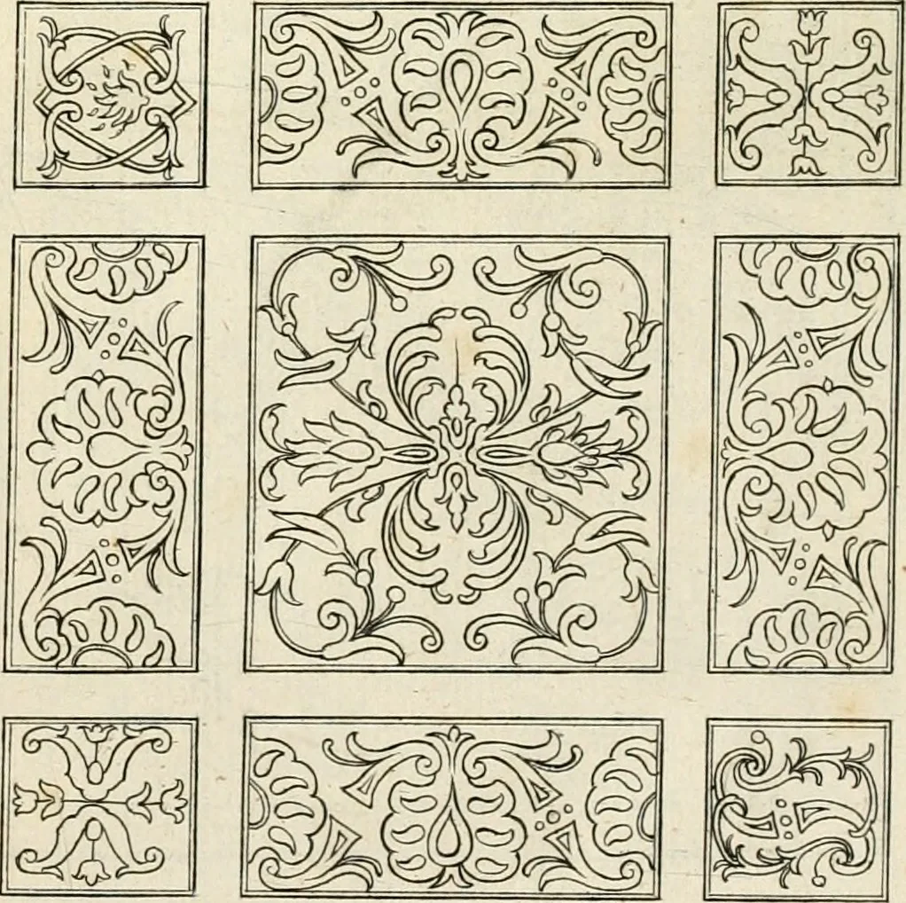 An illustration from Livre de differants desseings de parterres, 1630, leaf 24
