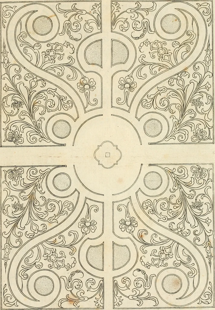 An illustration from Livre de differants desseings de parterres, 1630, leaf 34