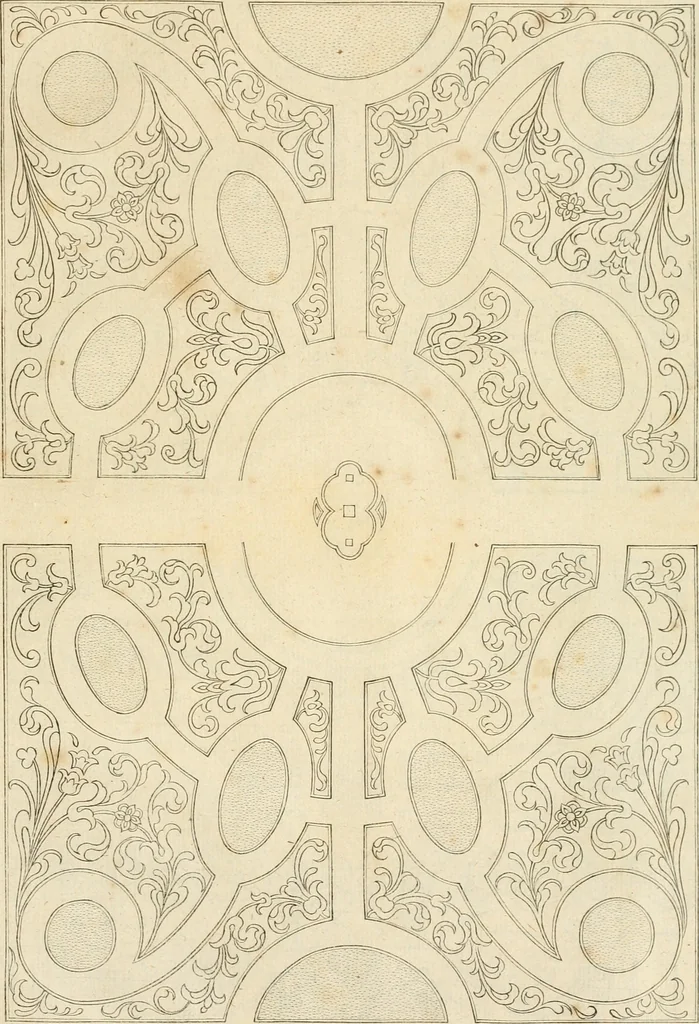 An illustration from Livre de differants desseings de parterres, 1630, leaf 40