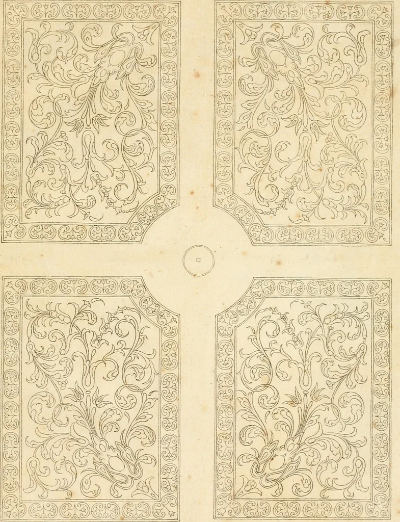 An illustration from Livre de differants desseings de parterres, 1630, leaf 50