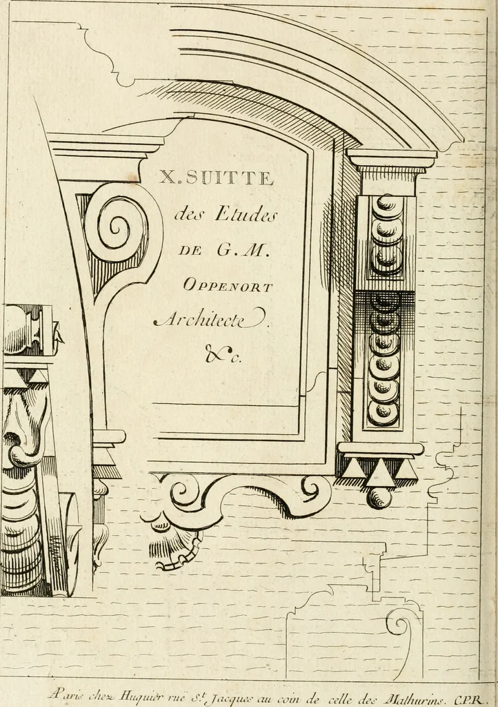 An illustration from Livre de fragments d'architectures, recüeilis et dessinés à Rome d'après les plus beaux monuments, 1720, leaf 119