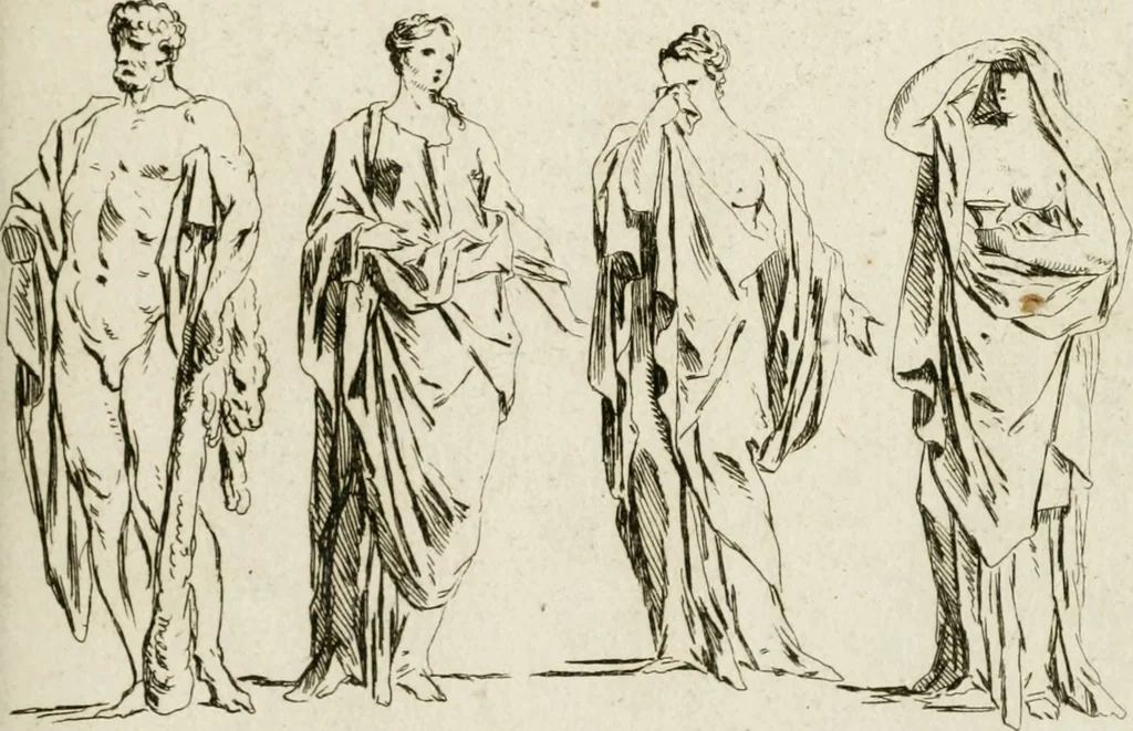 An illustration from Livre de fragments d'architectures, recüeilis et dessinés à Rome d'après les plus beaux monuments, 1720, leaf 144