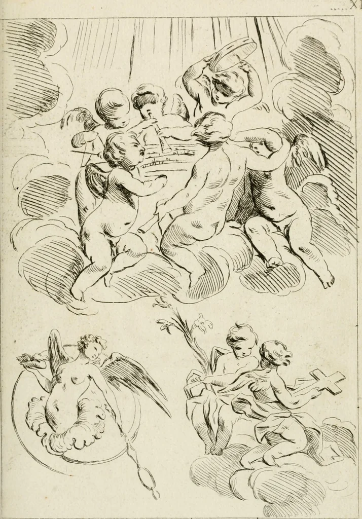 An illustration from Livre de fragments d'architectures, recüeilis et dessinés à Rome d'après les plus beaux monuments, 1720, leaf 146