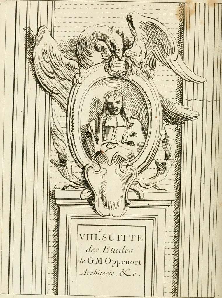 An illustration from Livre de fragments d'architectures, recüeilis et dessinés à Rome d'après les plus beaux monuments, 1720, leaf 95
