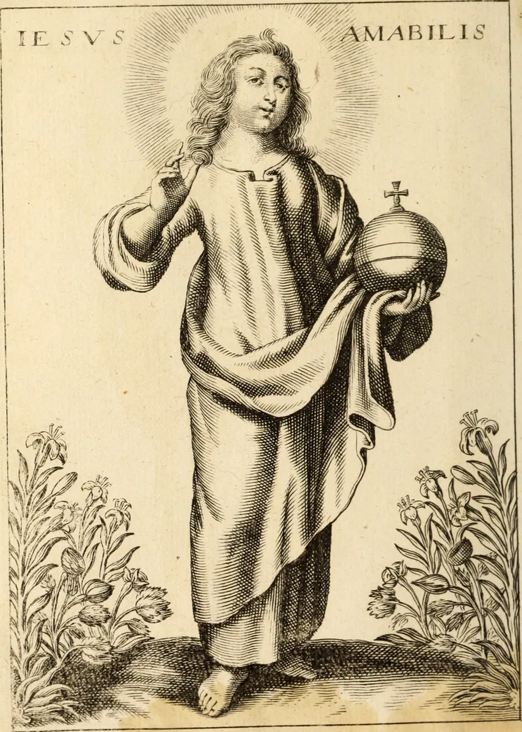 An illustration from Livre de plain chant pour la commnauté de Madame le maire, 1698, leaf 7
