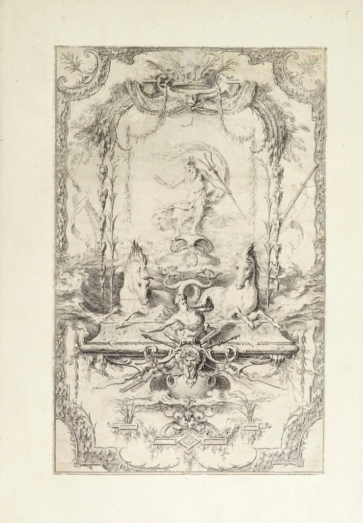 An illustration from Livre de portieres : inventées & gravées à l'eau forte, leaf 13