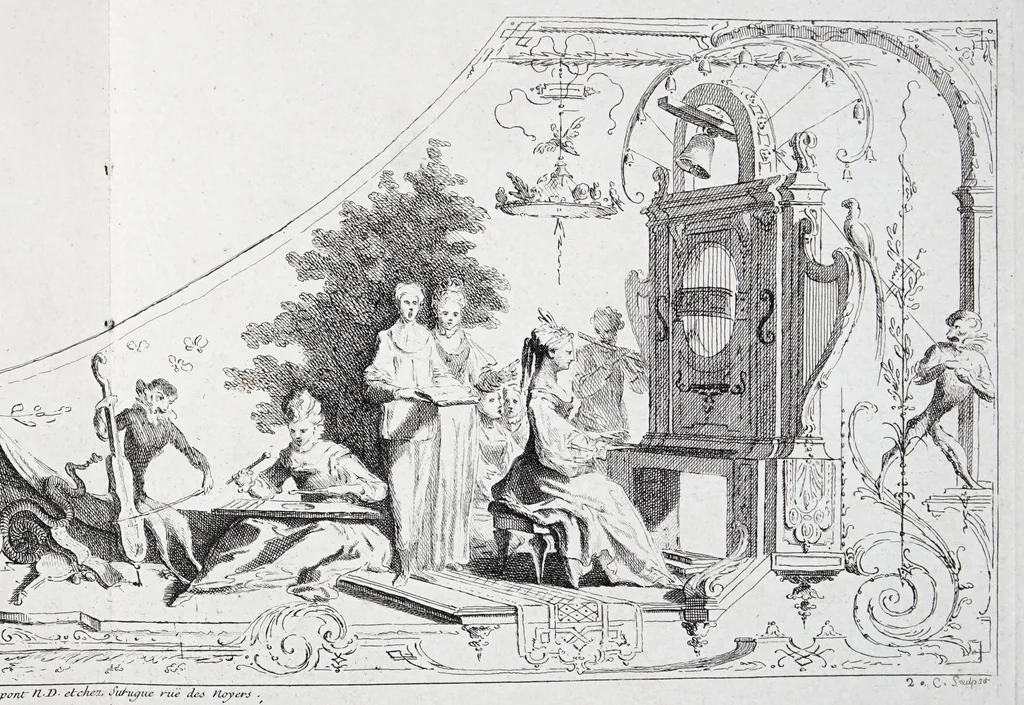 An illustration from Livre de portieres : inventées & gravées à l'eau forte, leaf 23