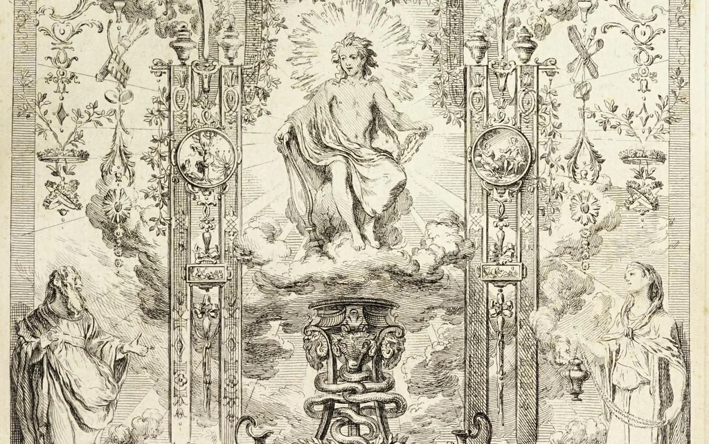 An illustration from Livre de portieres : inventées & gravées à l'eau forte, leaf 5