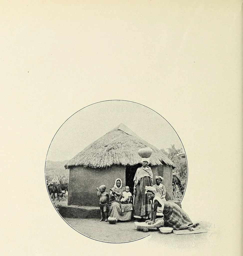 An illustration from Livre d'or de la mission du Lessouto. Soixante-quinze ans de l'histoire d'une tribu Sud-Africaine, 1833-1908, 1912, leaf 646