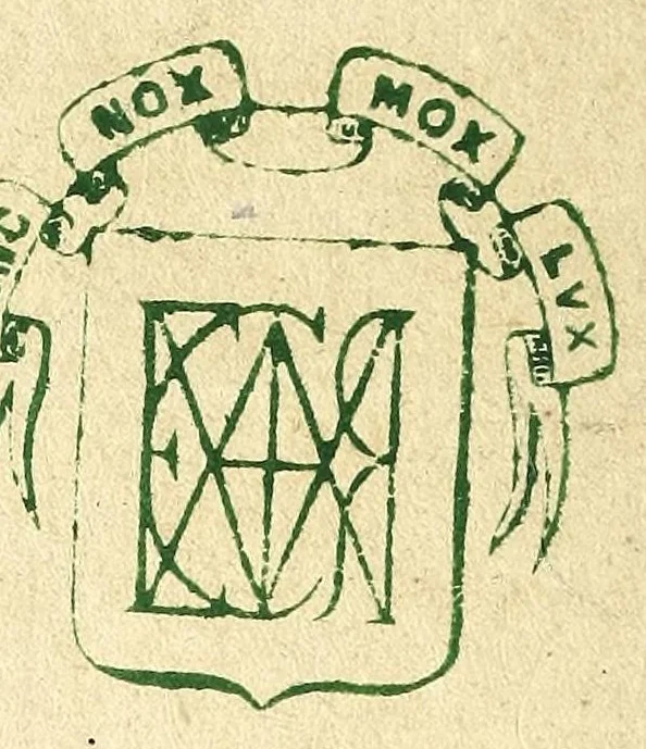 An illustration from Livre du blazon : contenant vne emple explication des metaux et couleurs avec leurs significations, les huict points de l'ecu des differantes couronnes et tenants &c : pour l'vsage des armoiries, leaf 6