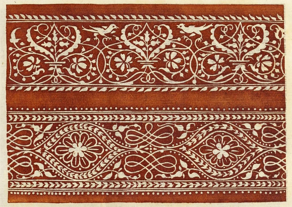 An illustration from Livres a dentelles & dessins d'ornements, 1882, leaf 23