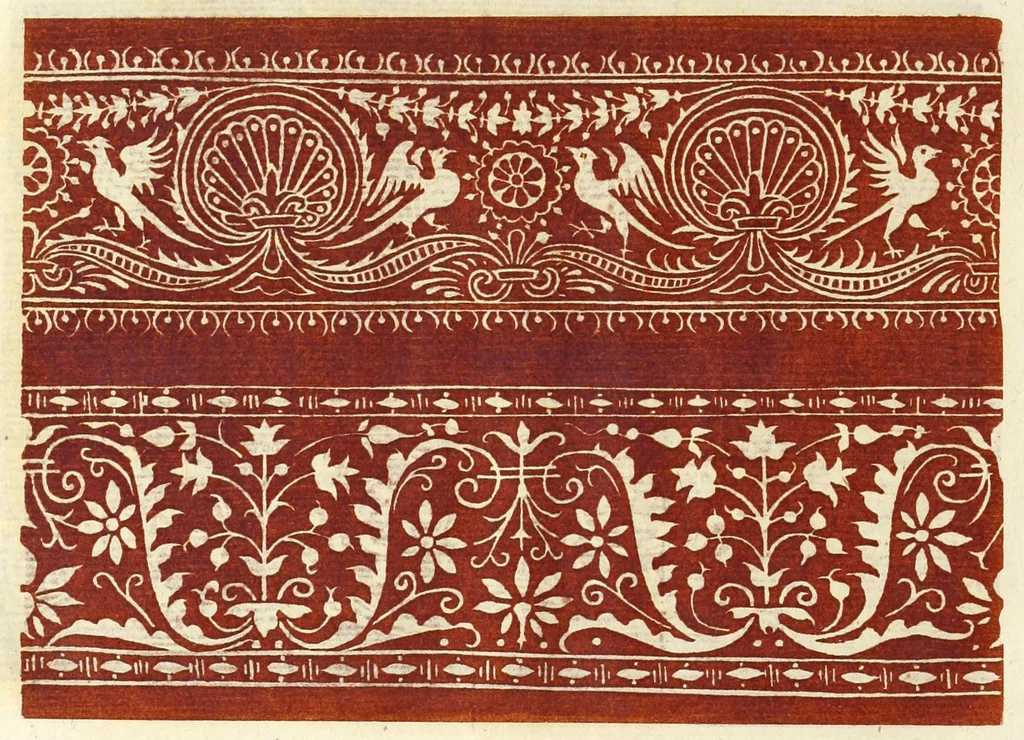 An illustration from Livres a dentelles & dessins d'ornements, 1882, leaf 26