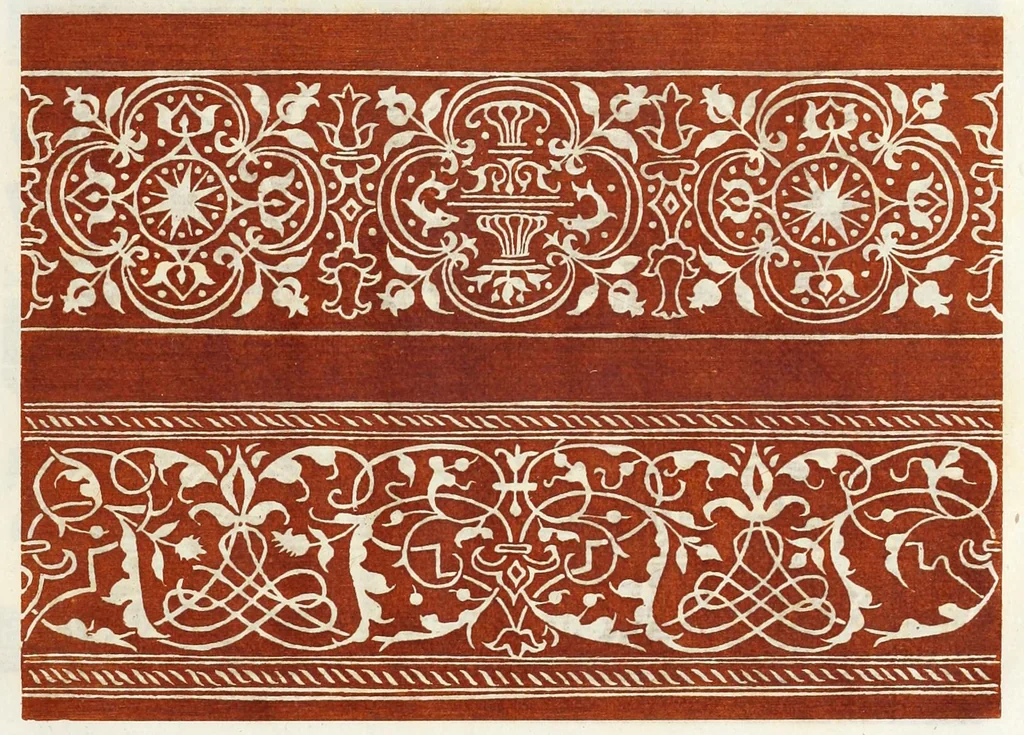 An illustration from Livres a dentelles & dessins d'ornements, 1882, leaf 29