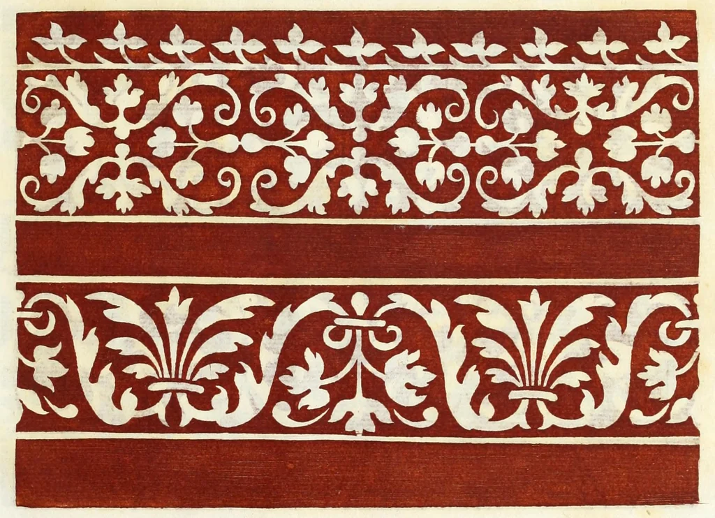 An illustration from Livres a dentelles & dessins d'ornements, 1882, leaf 35